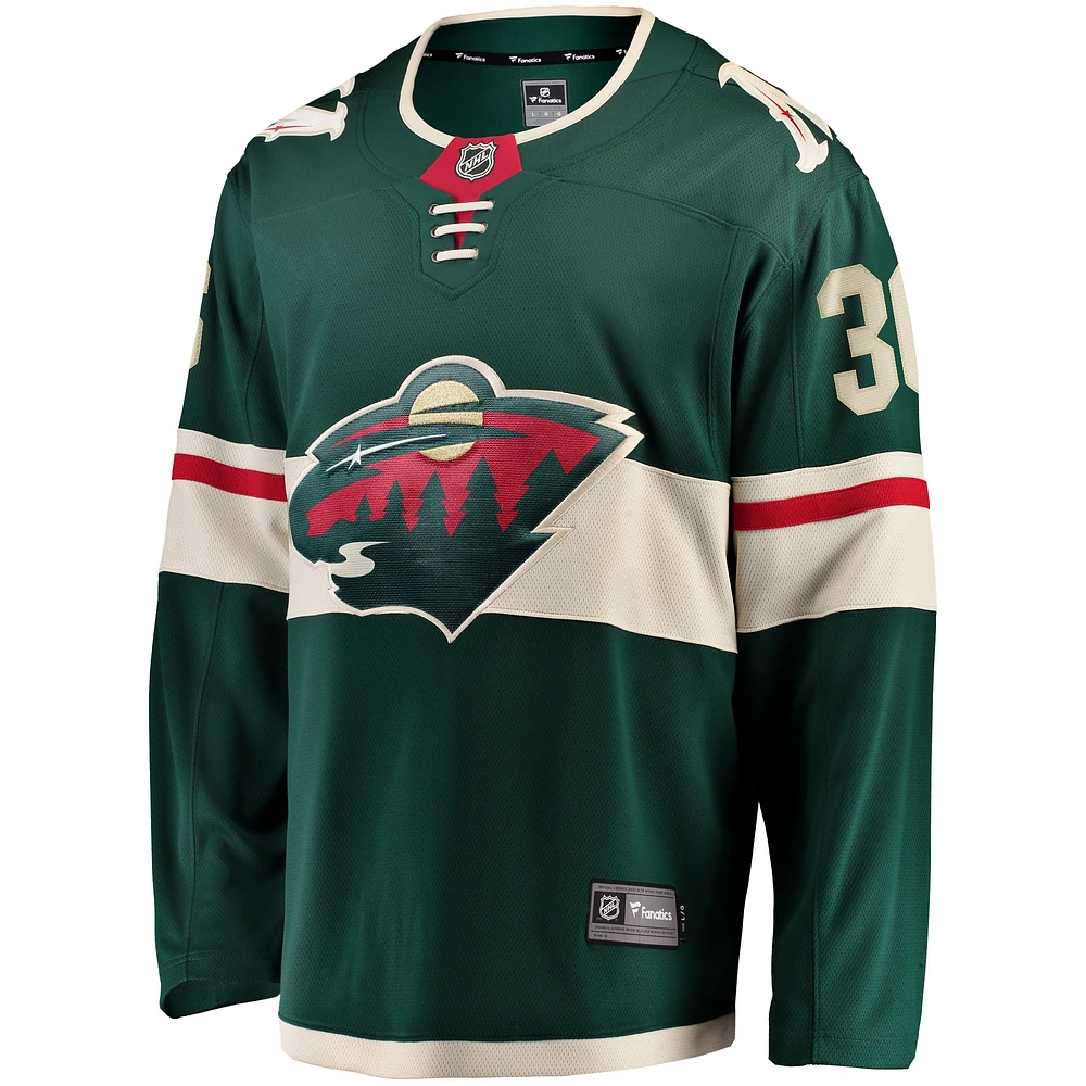 Men's Fanatics Mats Zuccarello Green Minnesota Wild Team Color Breakaway Player Jersey