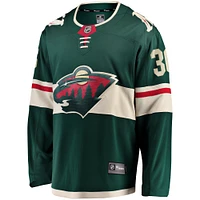 Men's Fanatics Mats Zuccarello Green Minnesota Wild Team Color Breakaway Player Jersey