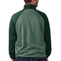 Men's G-III Sports by Carl Banks Green Minnesota Wild Runners Raglan Full-Zip Track Jacket