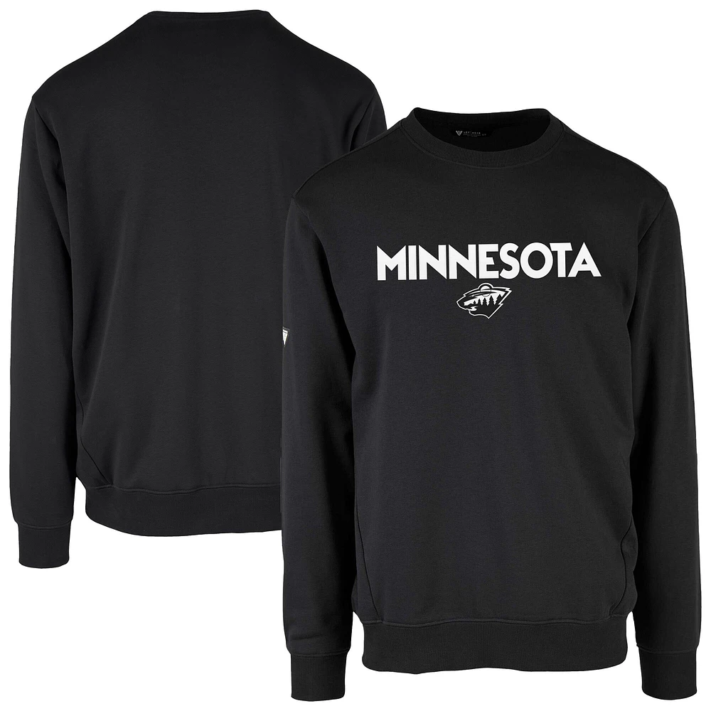 Sweat-shirt à capuche noir Minnesota Wild Zane City Capsule pour homme Levelwear