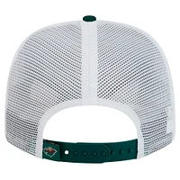 Men's New Era Green Minnesota Wild Core Trucker 9SEVENTY Stretch-Snap Hat