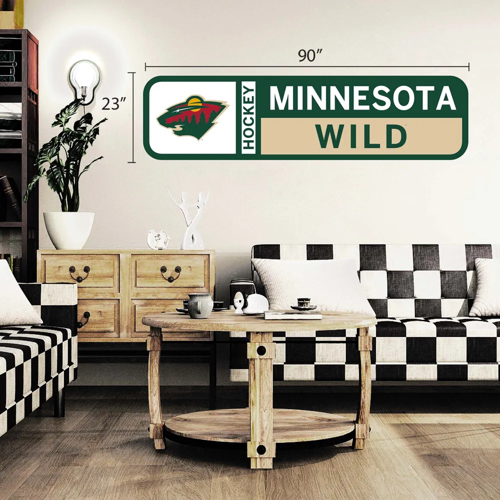 Minnesota Wild - 90'' x 23'' Sticker mural repositionnable avec logo d'équipe