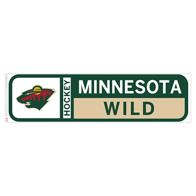 Minnesota Wild - 90'' x 23'' Sticker mural repositionnable avec logo d'équipe