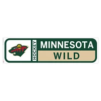 Minnesota Wild - 90'' x 23'' Sticker mural repositionnable avec logo d'équipe