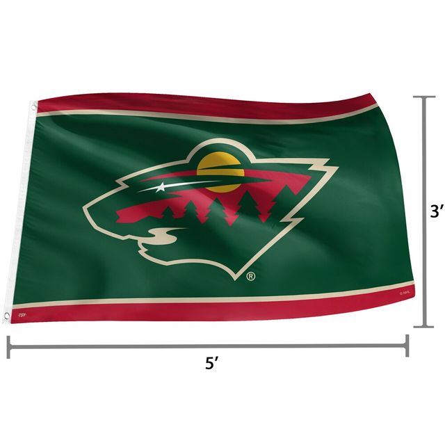 The Sports Vault Minnesota Wild - Drapeau 3' x 5'