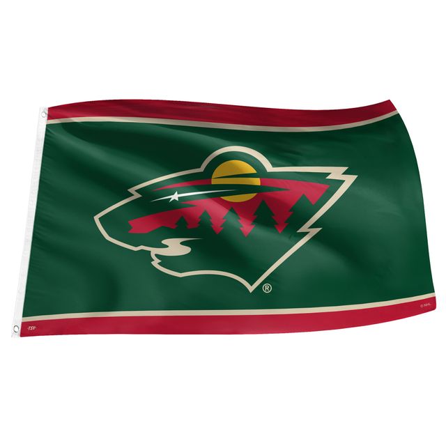 The Sports Vault Minnesota Wild - Drapeau 3' x 5'