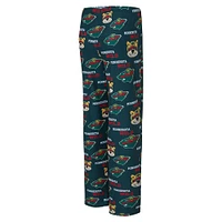 Women's Concepts Sport Green Minnesota Wild Zest Allover Print Knit Pants