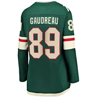 Women's Fanatics Frederick Gaudreau Green Minnesota Wild Home Breakaway Player Jersey