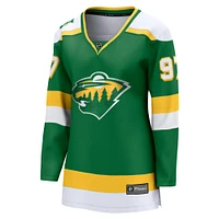 Women's Fanatics Kirill Kaprizov Green Minnesota Wild Alternate Premier Breakaway Player Jersey
