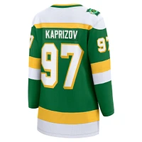 Women's Fanatics Kirill Kaprizov Green Minnesota Wild Alternate Premier Breakaway Player Jersey