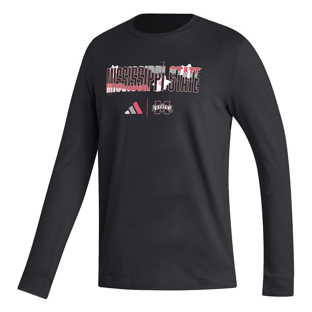 T-shirt à manches longues adidas Mississippi State Bulldogs Honoring Black Excellence pour homme