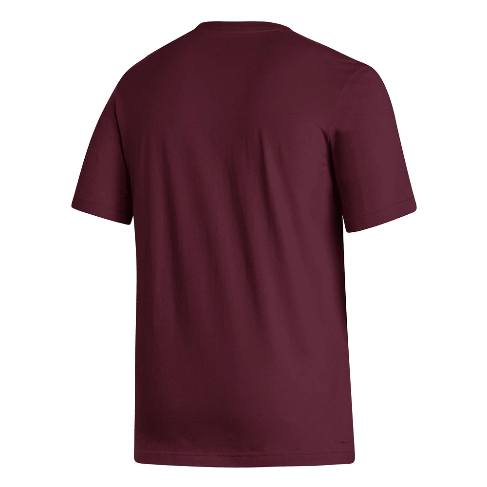 T-shirt adidas Mississippi State Bulldogs Locker Lines Softball Fresh pour homme