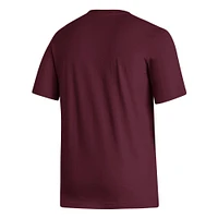 T-shirt adidas Mississippi State Bulldogs Locker Lines Softball Fresh pour homme