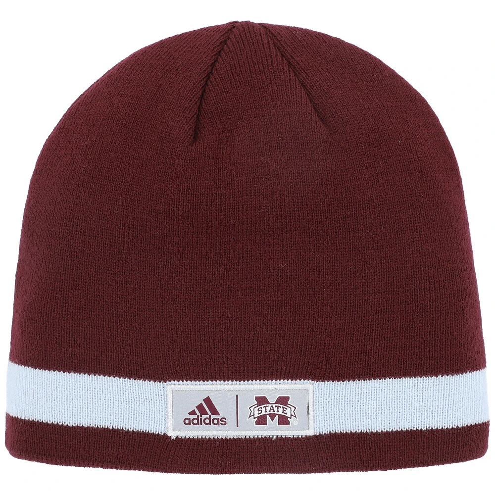 Men's adidas Maroon Mississippi State Bulldogs Wordmark Beanie