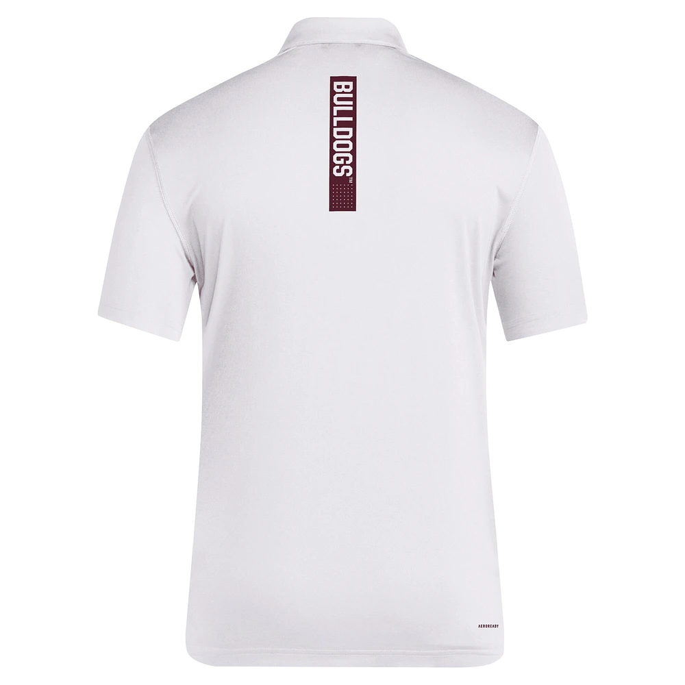 Men's adidas White Mississippi State Bulldogs Coaches Polo