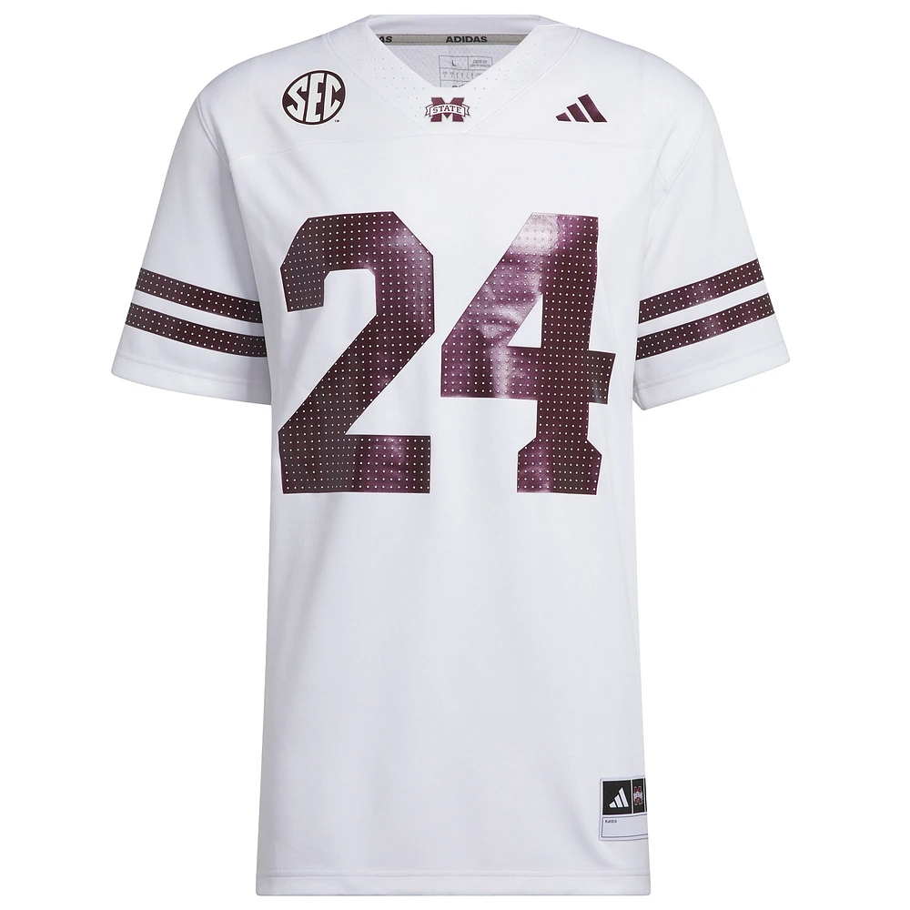 Men's adidas White Mississippi State Bulldogs Out Jersey