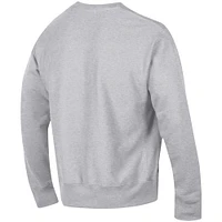 Chandail à tissage inversé pour homme avec logo Vault des Bulldogs de l'État du Mississippi, gris chiné Champion hommes
