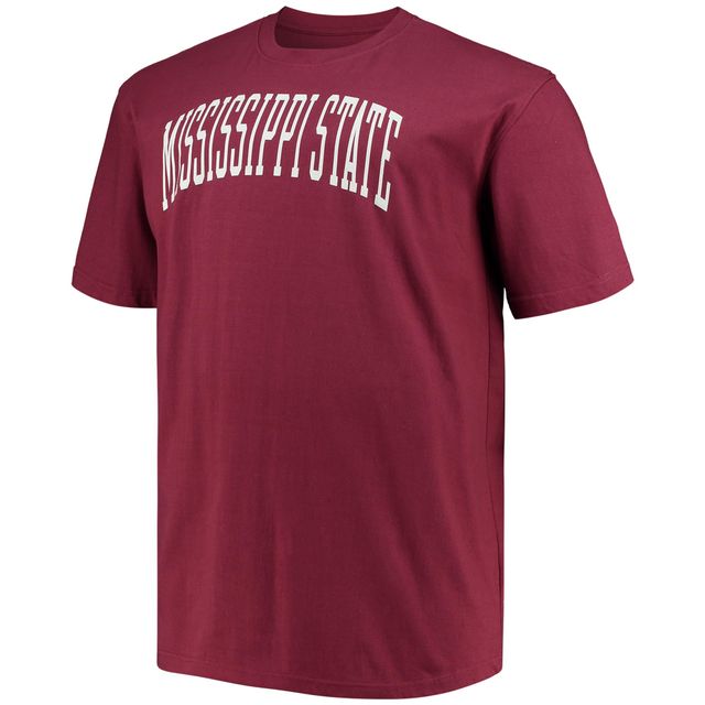 T-shirt homme Champion Maroon Mississippi State Bulldogs Tailles Big & Tall Arch Team Logo