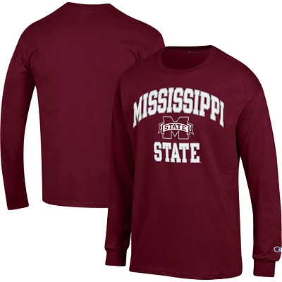 T-shirt à manches longues Champion Mississippi State Bulldogs High Motor pour homme