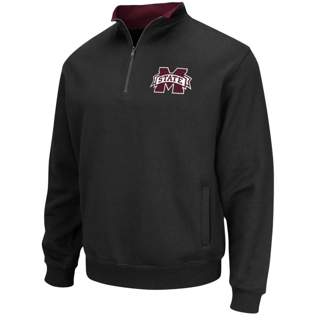 Veste Colosseum Black Mississippi State Bulldogs Tortugas Logo Quarter-Zip pour homme