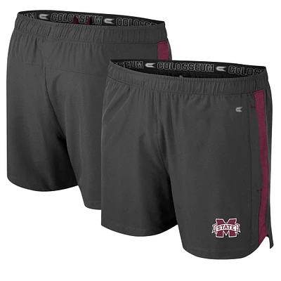 Short Langmore Colosseum anthracite pour hommes, Mississippi State Bulldogs