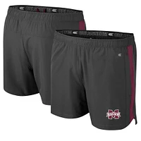 Short Langmore Colosseum anthracite pour hommes, Mississippi State Bulldogs