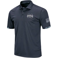 Men's Colosseum Charcoal Mississippi State Bulldogs Rival OHT Military Appreciation Polo