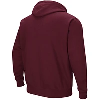 Men's Colosseum Maroon Mississippi State Bulldogs Big & Tall Arch Logo 2.0 Pullover Hoodie