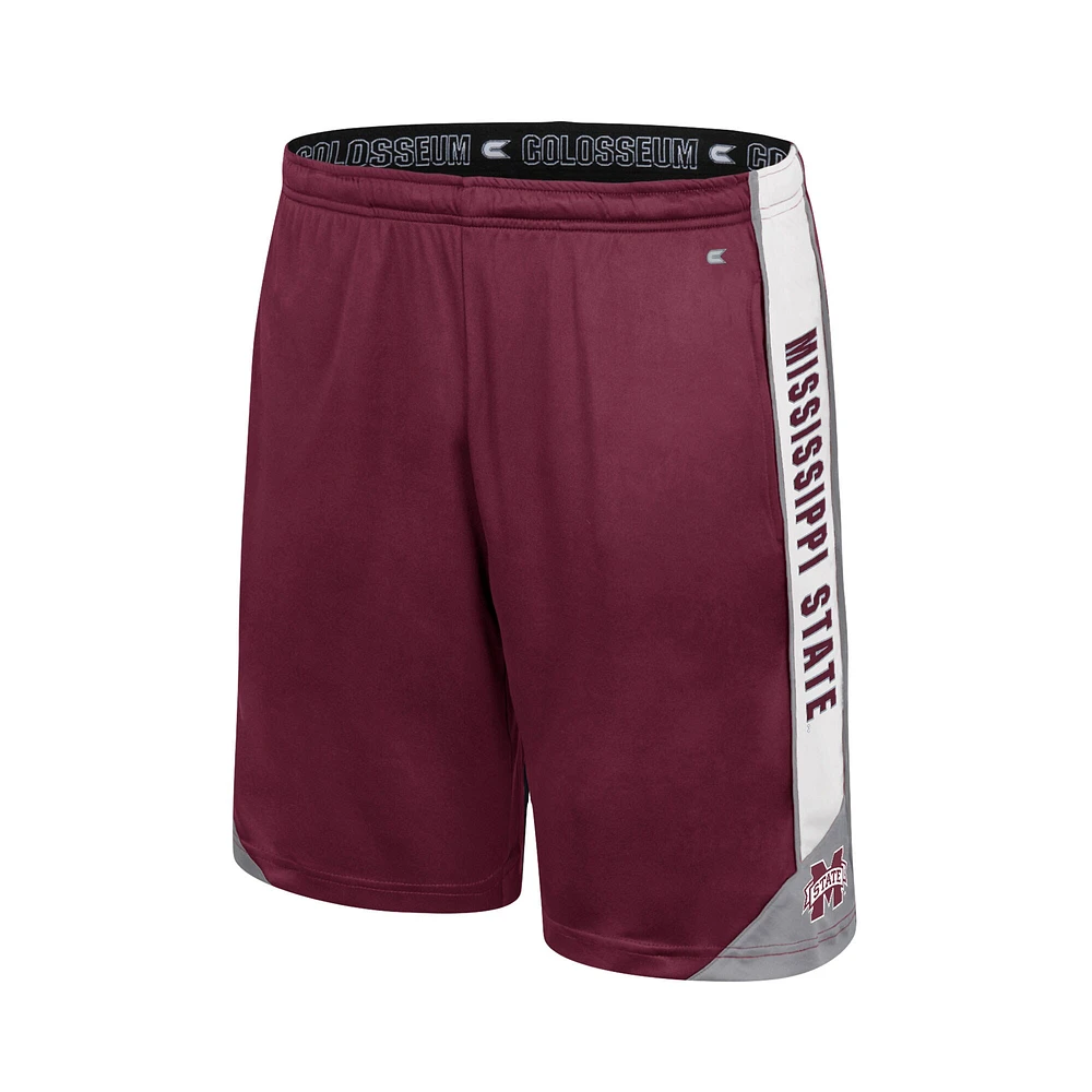 Men's Colosseum Maroon Mississippi State Bulldogs Haller Shorts