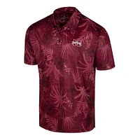 Men's Colosseum Maroon Mississippi State Bulldogs Palms Team Polo