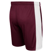 Short à empiècements Colosseum Mississippi State Bulldogs bordeaux pour homme