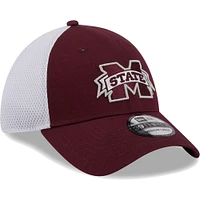 Casquette Neo 39THIRTY Flex pour homme New Era marron Mississippi State Bulldogs
