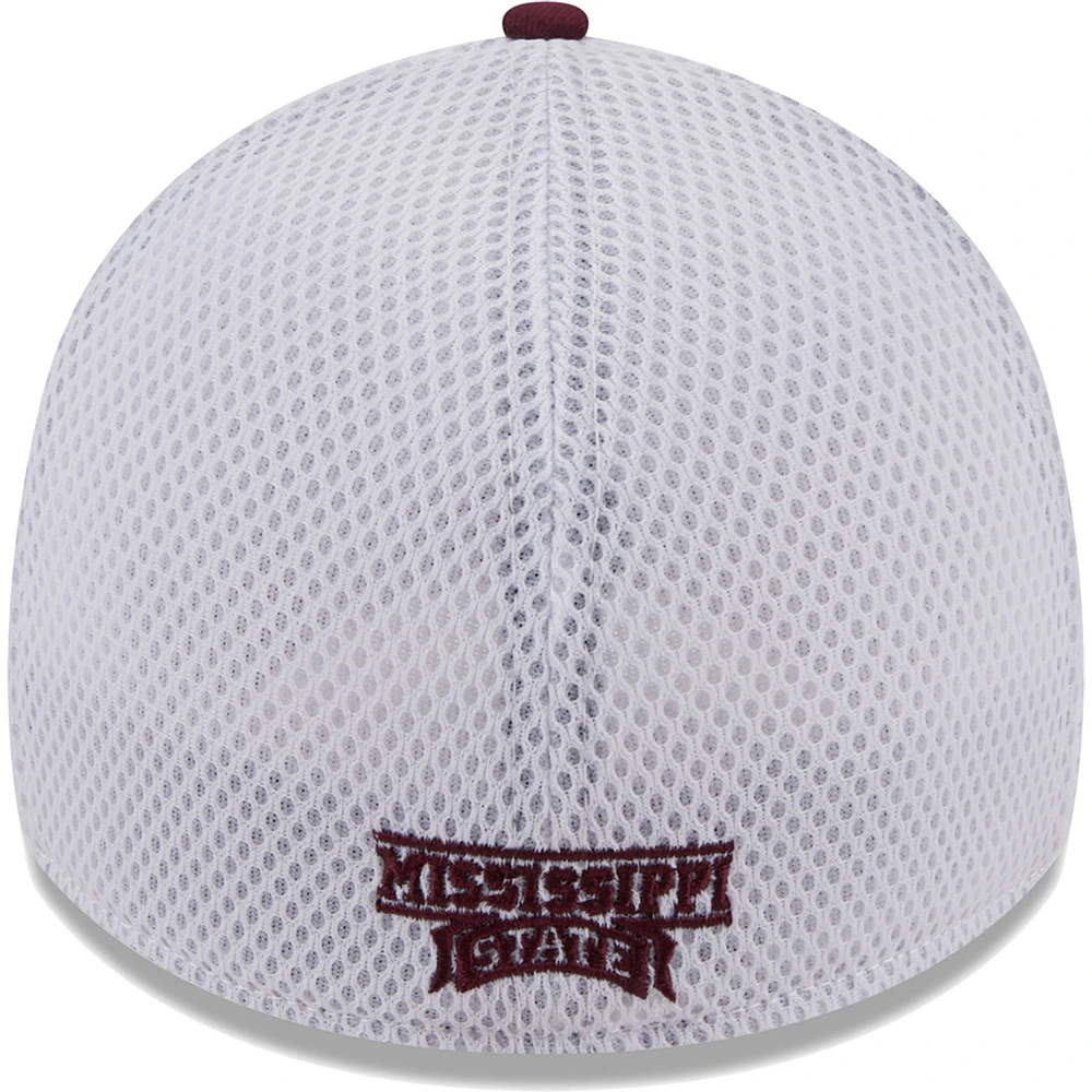 Casquette Neo 39THIRTY Flex pour homme New Era marron Mississippi State Bulldogs