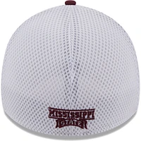 Casquette Neo 39THIRTY Flex pour homme New Era marron Mississippi State Bulldogs