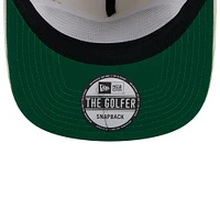 Casquette snapback en velours côtelé blanc Mississippi State Bulldogs Throwback Golfer New Era pour hommes