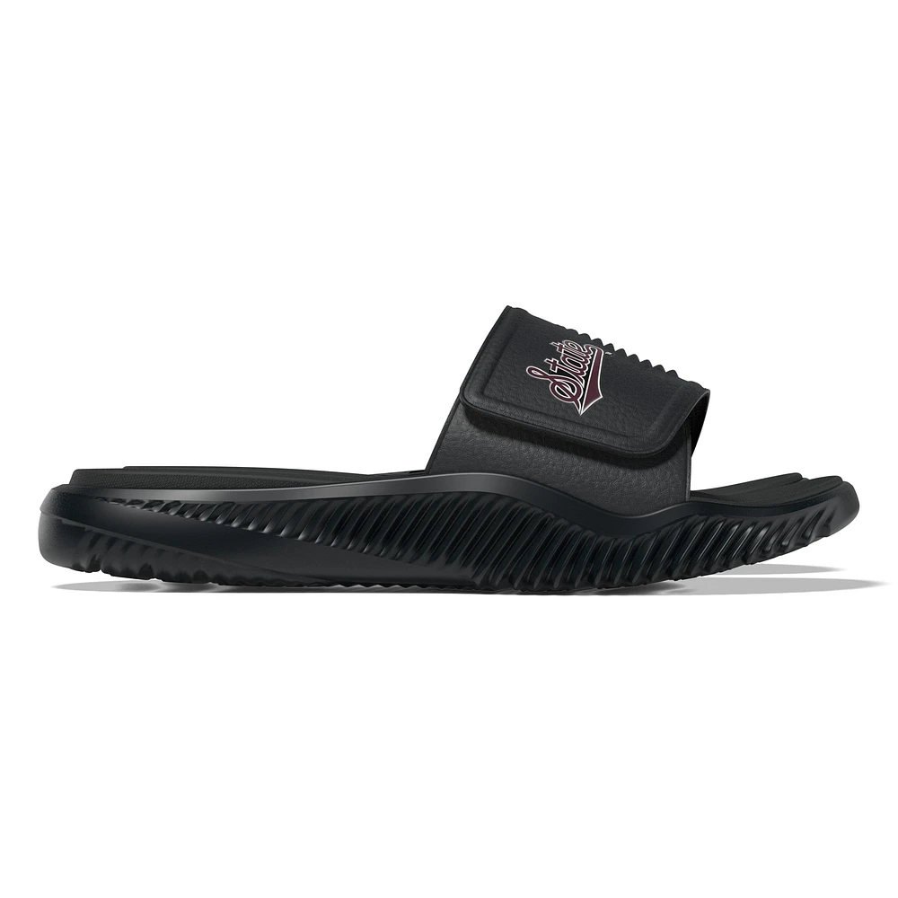Unisex adidas  Black Mississippi State Bulldogs Alphabounce 2.0 Slide Sandals