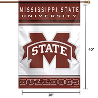 WinCraft Mississippi State Bulldogs 28" x 40" Full Name House Flag