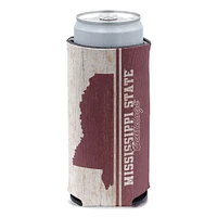 WinCraft Mississippi State Bulldogs College Vault 12oz. Slim Can Cooler