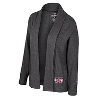 Women's Colosseum  Charcoal Mississippi State Bulldogs Dash Cardigan