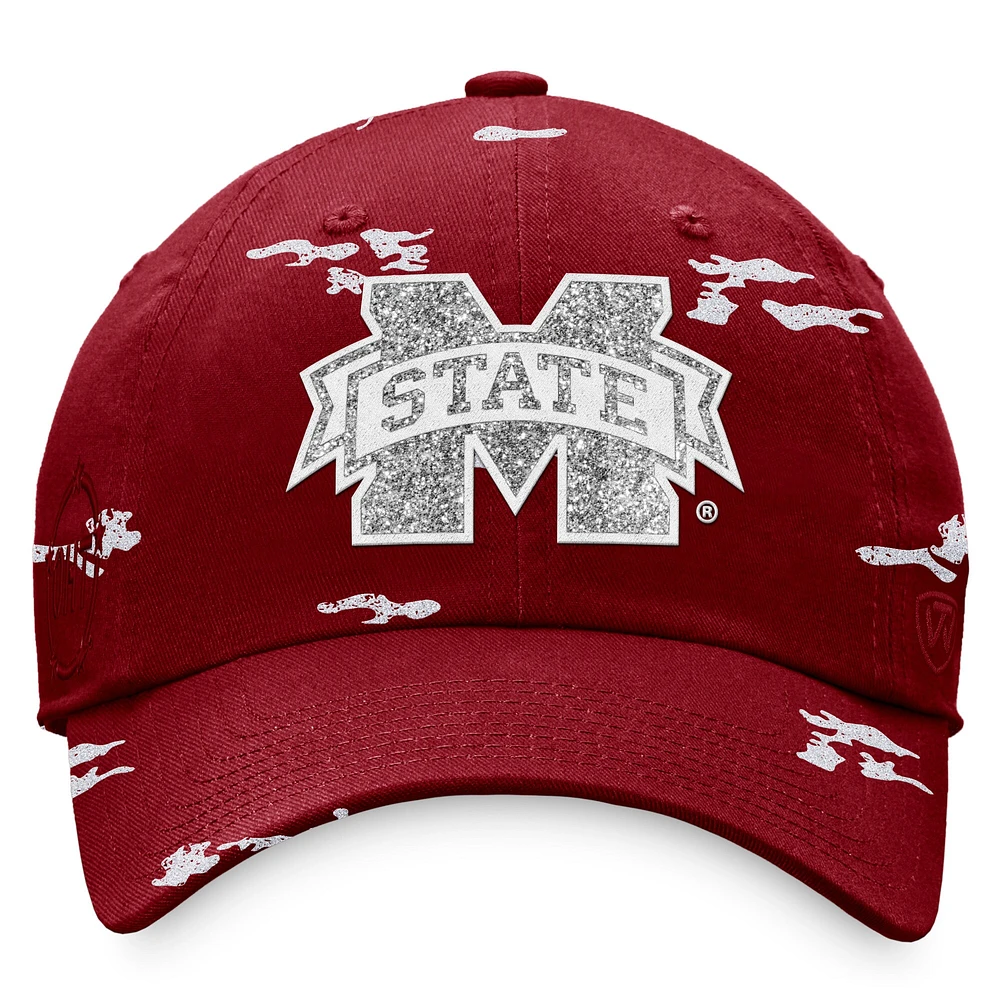Women's Top of the World Maroon Mississippi State Bulldogs OHT Military Appreciation Betty Adjustable Hat