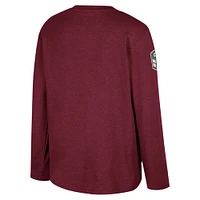 Youth Colosseum Heather Maroon Mississippi State Bulldogs OHT Military Appreciation Oorah Long Sleeve T-Shirt