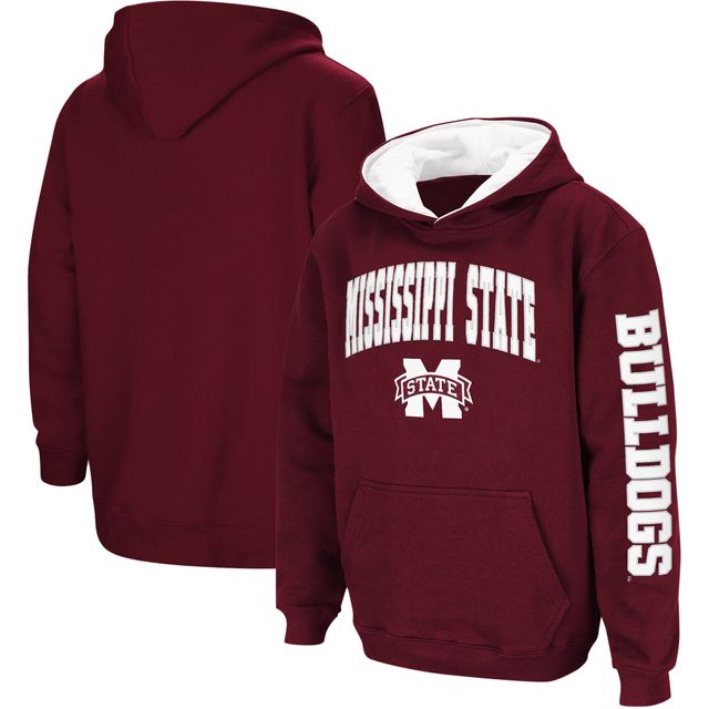 Sweat à capuche pour jeune Colosseum Maroon Mississippi State Bulldogs 2-Hit Team