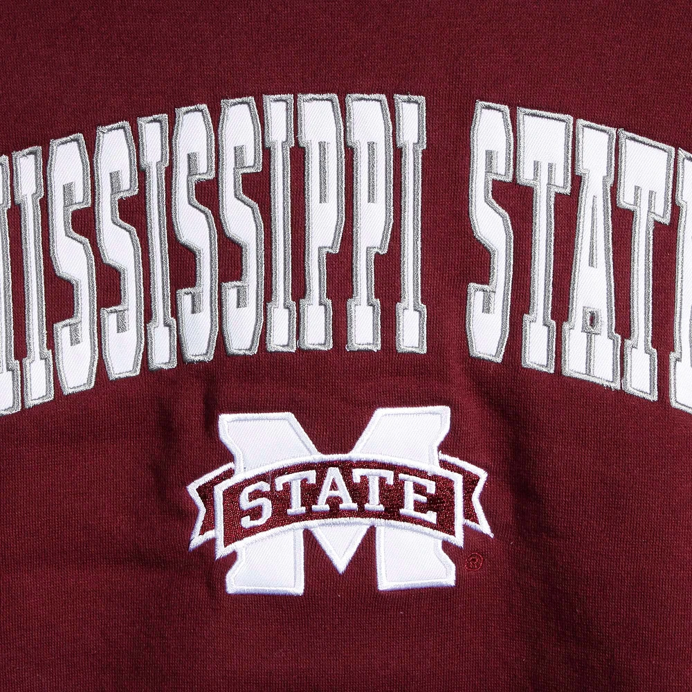 Youth Colosseum Maroon Mississippi State Bulldogs 2-Hit Team Pullover Hoodie