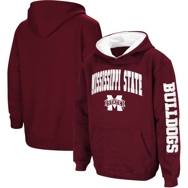 Sweat à capuche pour jeune Colosseum Maroon Mississippi State Bulldogs 2-Hit Team