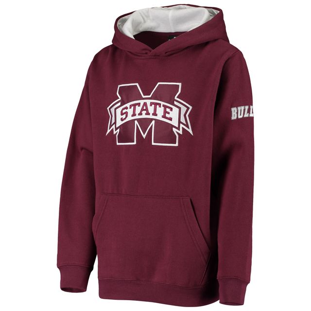 Sweat à capuche bordeaux Mississippi State Bulldogs Big Logo pour jeune