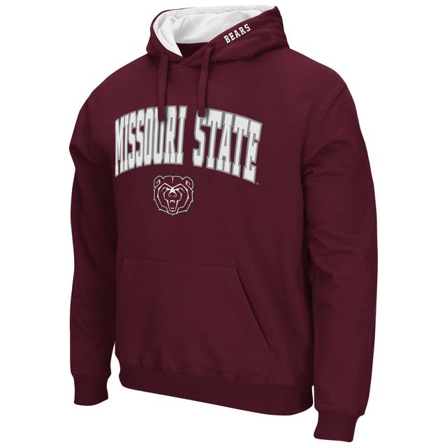 Colosseum Maroon Missouri State University Bears Arch and Logo Sweat à capuche pour homme