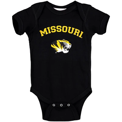 Body noir Missouri Tigers Arch & Logo pour bébé