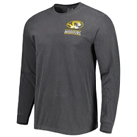 Men's Black Missouri Tigers Circle Campus Scene Long Sleeve T-Shirt