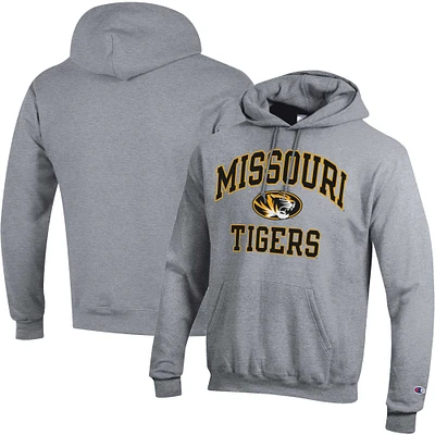Chandail à capuchon enfiler pour hommes Champion Heather Grey Missouri Tigers High Motor