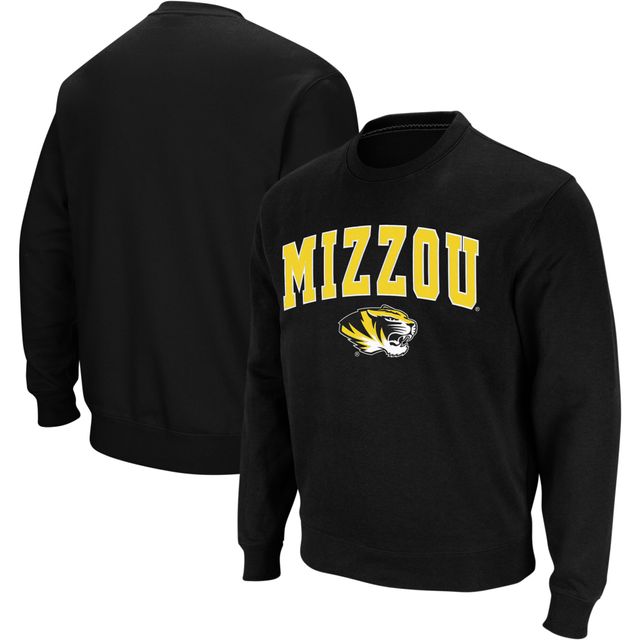 Colosseum Black Missouri Tigers Arch & Logo Crew Neck Sweat-shirt pour homme